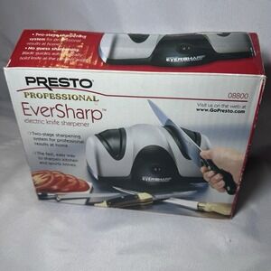 Presto EverSharp Electric Knife Sharpener 2 Stage Proffessional Sharpening New
